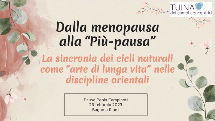 Dalla menopausa alla piu-pausa